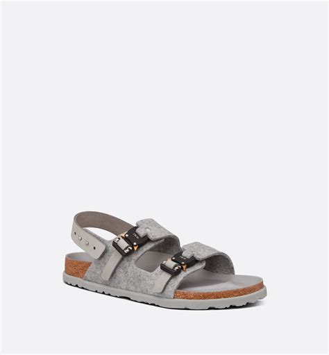 dior by birkenstock milano sandal grey|dior birkenstock women.